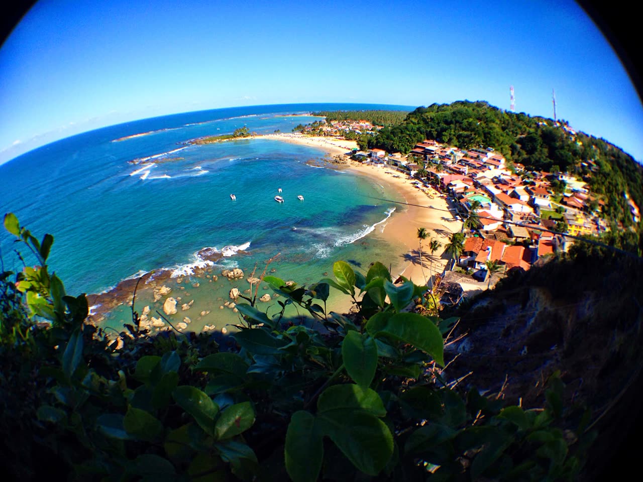 Vista do mirante sobre a Segunda Praia de Morro de São Paulo